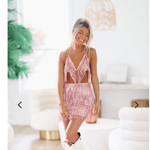 FRINGE SEQUINS TWO PIECE SET - Hazel and Olive